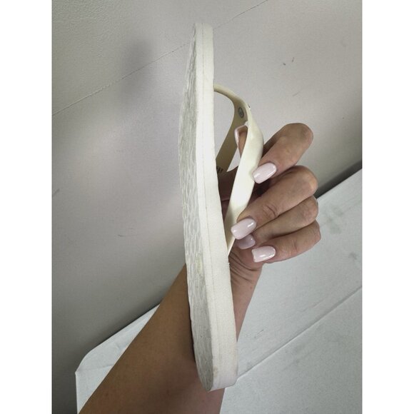 Coach Abbigail 8B Flip Flops Red White Blue Stars Americana Rubber Chalk Summer - Picture 16 of 16